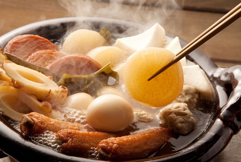 daikon làm món hầm oden